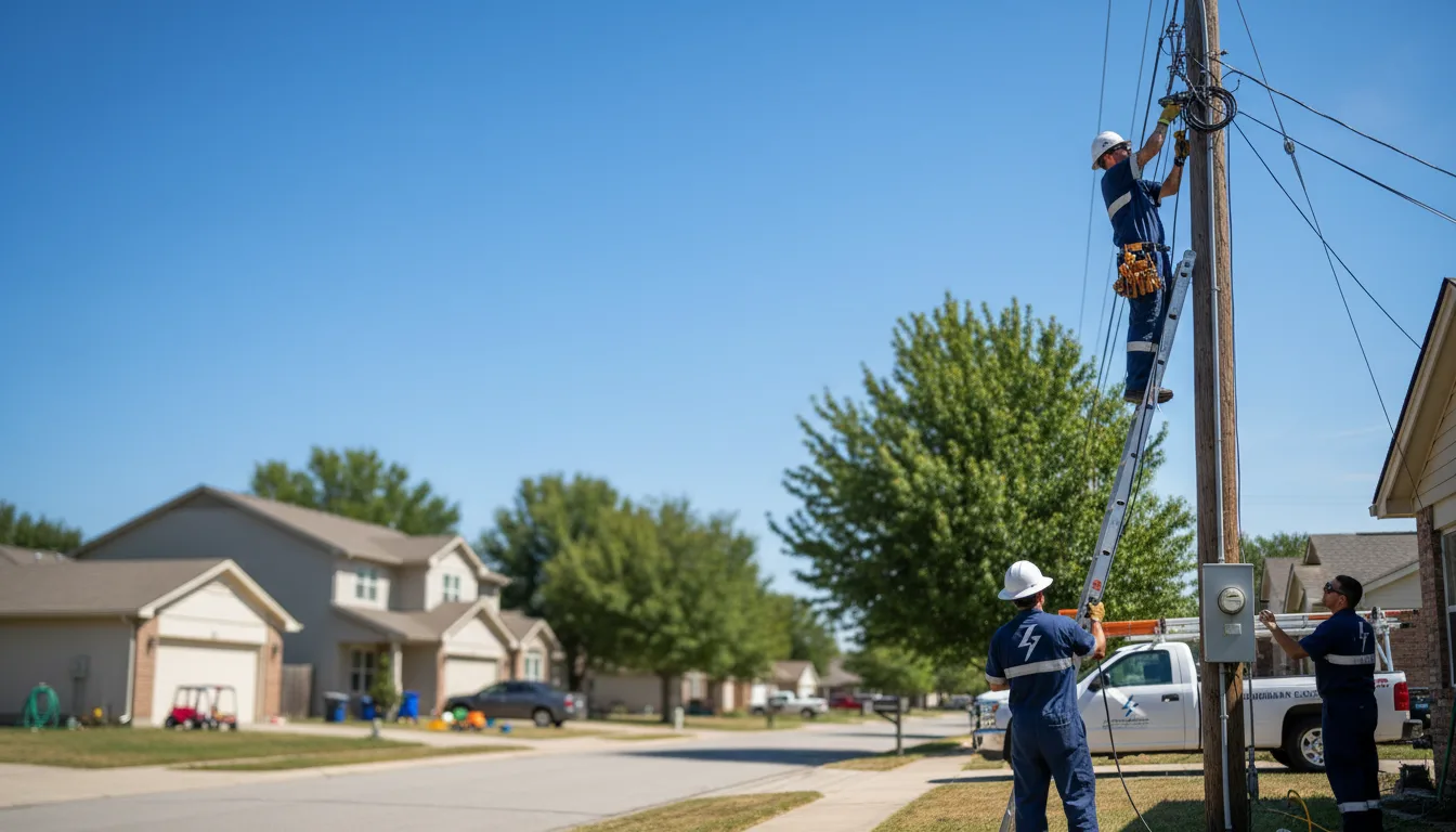 Residential electrician providing installation services in Pirtleville, AZ